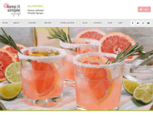 Tablet Screenshot of keepitsimplesyrup.com